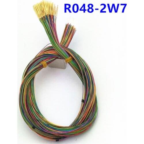 200PCS R048-2W7 Test Needle Sleeve Outer Diameter 0.62mm with Wire Length 700mm Needle Seat