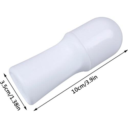 30ML White Essential Oil Roller Bottles with Glass Roller Balls Aromatherapy Perfumes Lip Balms Roll On Bottles 5/2/1PCS
