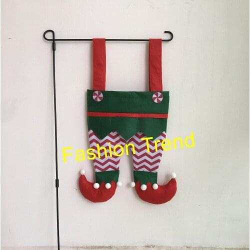 60pcs/lot Christmas elf pants stockings candy bag monogram personalize good quality X-mas kids candy bags gift decoration