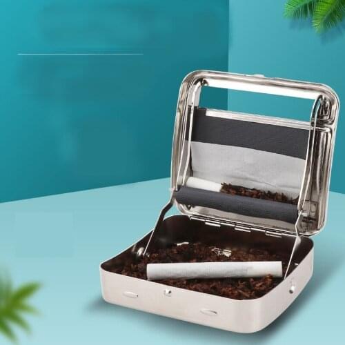 70mm/78mm/110mm Smoking Set Metal Cigarette Case Manual Semi-Auto Adjustable Cigarette Set Smoking Set Supplies