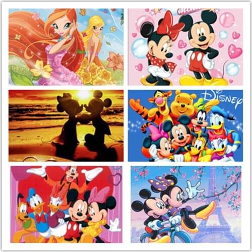 Diamond Painting Disney 5D DIY Cartoon Donald Duck And Mickey Mouse Full Drill Cross Stitch Kits Embroidery Mosaic Home Decor