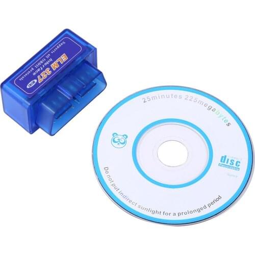 Mini ELM327 Bluetooth V2.1 OBDII Car Diagnostic Tool ELM 327 OBD2 Auto Vehicle Cord Scanner For Android Symbian Torque/PC