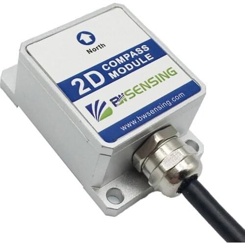 Protractor LEC215 Digital Magnetic Compass 2D Heading Sensor Yaw Sensor RS232 RS485 TTL Output Hexadecimal or Modbus Protocol