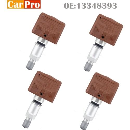 4 Pieces Tire Pressure Sensor TPMS 13348393 for Opel Zafira C Astra Insignia Ampera Chevrolet Volt 433MHz