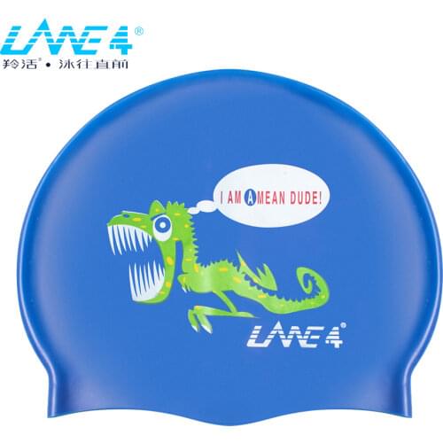 Kids Swimming Caps Long Hair Pool Accessories Waterproof Durable Silicone Lightweight Children Boys Girls #MJ089