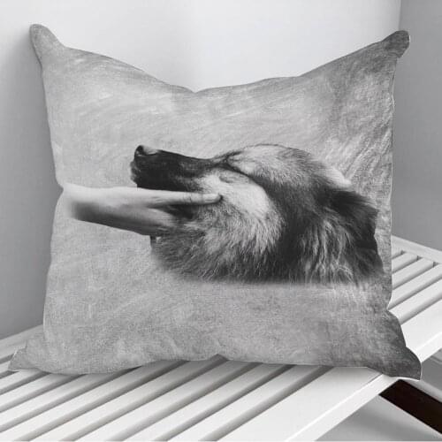 Beloved Dog Throw Pillows Cushion Cover On Sofa Home Decor 45*45cm 40*40cm Gift Pillowcase Cojines Dropshipping