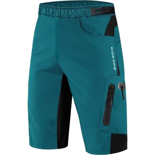 Mens Cycling Shorts MTB Mountain Bike Bicycle Shorts with Zipper, Size M, L