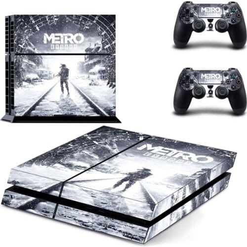Metro Exodus PS4 Stickers Play station 4 Skin PS 4 Sticker Decals Cover For PlayStation 4 PS4 Console & Controller Skin Vinyl