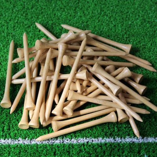 New Hot Sale bamboo golf tee 83mm 50Pcs/pack Golf Tees,Free Shipping