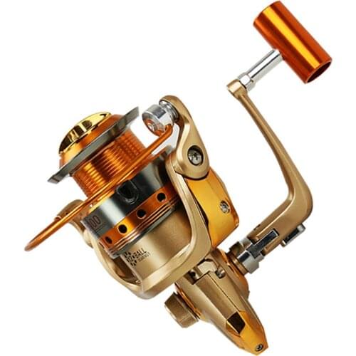 2021 new Full Metal wire cups 12 BB Rotary reels Fishing reels All metal rocker 1000-9000 series Fishing reel fishing wheels