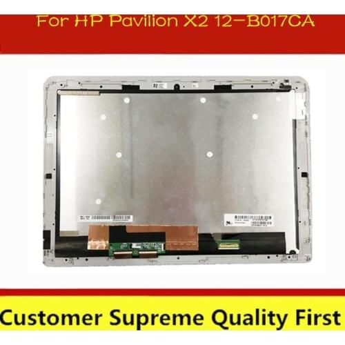 Original 12-inch touch screen display for HP Pavilion X2 12-B002LA 12 B116NR white frame touch touch display