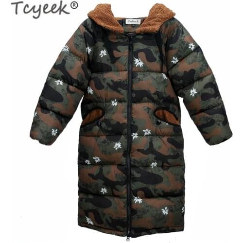 New Parkas Winter Jacket Women Thick Down Cotton Padded Warm Coat Female Hooded Camouflage Top Chaqueta Mujer LWL907