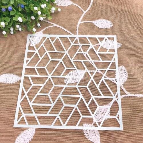 Puzzle scrapbook stencils spray plastic mold shield DIY cake hollow Embellishment printing lace ruler valentine