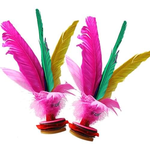 Feather shuttlecock adult fitness shuttlecock feather key kicking shuttlecock kicking flower shuttlecock