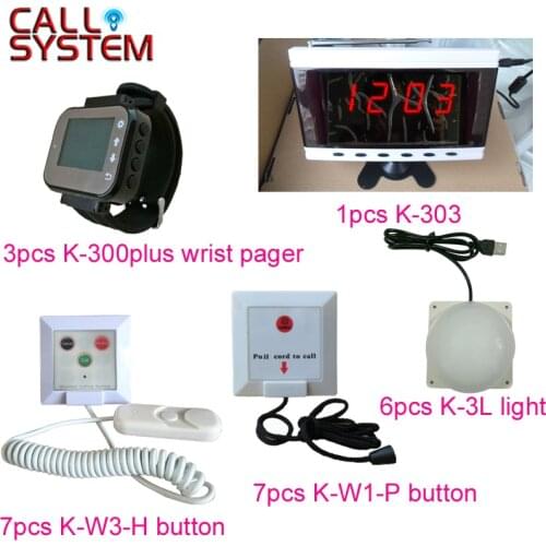 Ycall Hospital Nurse Call System Wireless Pagers For Patient Use Host Receiver with Call Transmitter Corridor Light