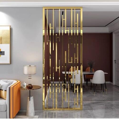 Modern Stainless Steel Screen, Entrance Partitions, Living Room And Bedroom Shelter, Household Metal Screen