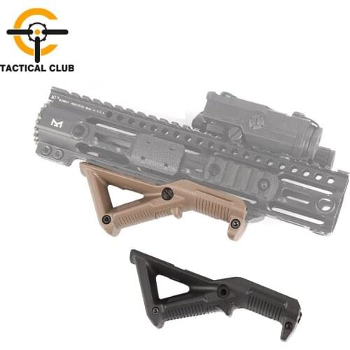 Airsoft Tactical Angle Front Hand Stop Triangle Front Grip Handguard Nylon Fit 20mm Picatinny Rail M4 Hunting Rifle Accessories