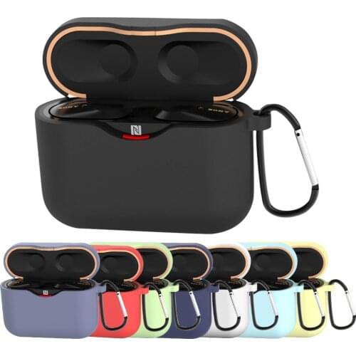 For Sony WF-1000XM3 Earphones Case Headphone Protective Wireless BT Storage Cover Case With Hook For Sony WF-1000XM3