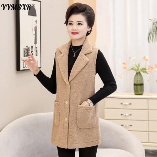 XL-4XL Plus Size Womens Elegant Jacket Vest 2021 New Autumn and Winter Plush Slim-fit Single-breasted Ladies Suit Vest