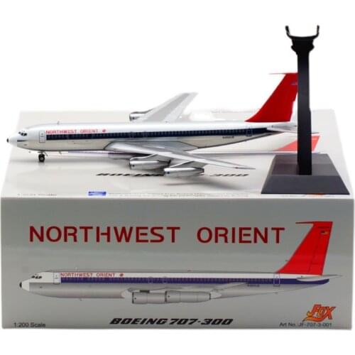 1:200 Scale Northwest Airways B707-300 Airlines Model with Base Alloy Aircraft For Collectible Souvenir Show Gift Toys