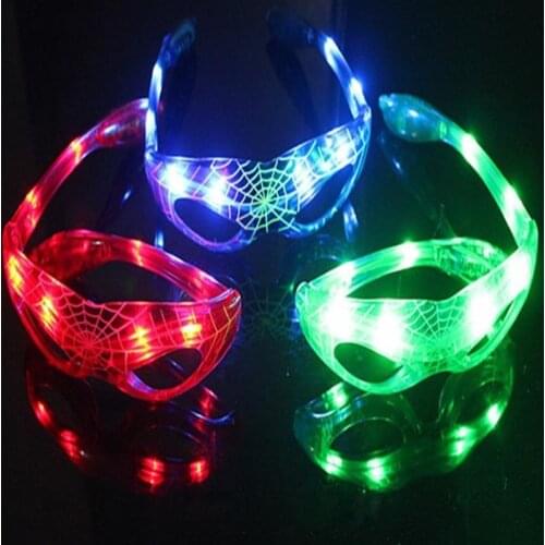 1 pcs Cartoon Glasses LED Flashing Suitable For Birthday Party Apparel Accessories PVC Model Kid Gift Toy