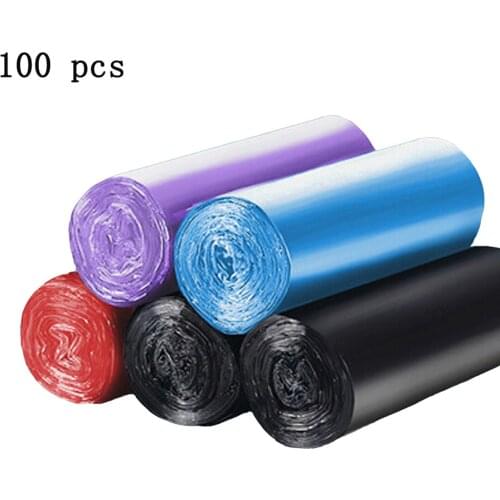100pcs home trash bags Garbage Bags Vest Style Storage Bag For Home Waste Trash Bags