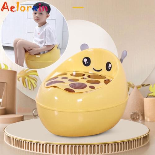 2020 Cartoon Deer Portable Baby Potty Training Toilet Seat Comfortable Backrest Baby Pot For Children Boy Girl Toilet Bedpan