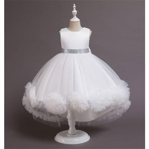 2021 Teen Flower Trailing Party Bridesmaid Dress Girl Dresses For Wedding Girls Dresses Childrens Prom Princess Dress 2-10 Yrs