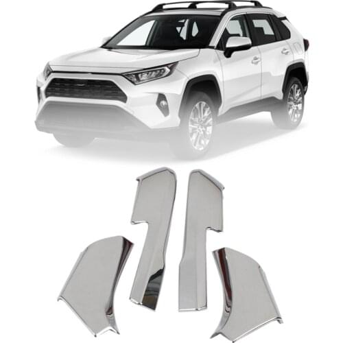 4Pcs Car Rearview Mirror Cover Sticker Decoration Trim for Toyota Rav4 2019-2021 Exterior Door Mirror Strips Trim