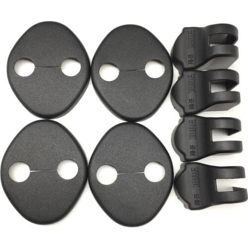 4Pcs Car Door Lock Protector Cover+4Pcs Door Check Arm Protection Cover For Hyundai,Elantra,I30,Sonata 8,Santa Fe,Tucson