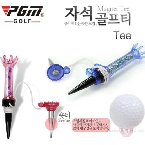 5 Count Golf 70mm Plastic Ball Tee Set Outdoor Sports Composite Magnetic Step Down Golf Ball Holder Tees Golf Accessoris 4colors