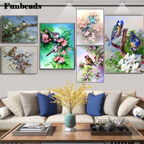 5d Diamond Painting Animal Bird Diamond Embroidery Full Drill Square Picture Of Rhinestones Home Decoration FF5003
