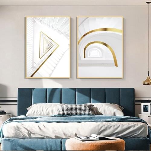 Abstract Canvas Print Paintings Brown Gold Foil Poster Morden Wall Art Pictures On Canvas Living Room Office Home Decor