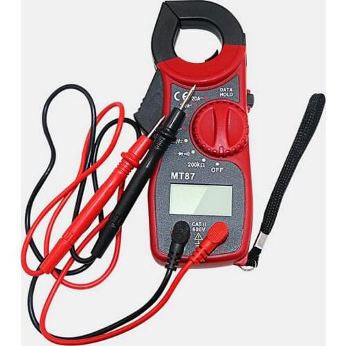 MT87 Digital Clamp Ammeter Multimeter Band Measurement AC/DC Voltage Tester Capacitance Resistance Multiple Test 600v True RMS