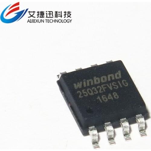 20Pcs W25Q32FVSSIG 25Q32FVSIG SOP8 3V 32M-BIT SERIAL FLASH MEMORY WITH DUAL/QUAD SPI & QPI in stock 100% new and original