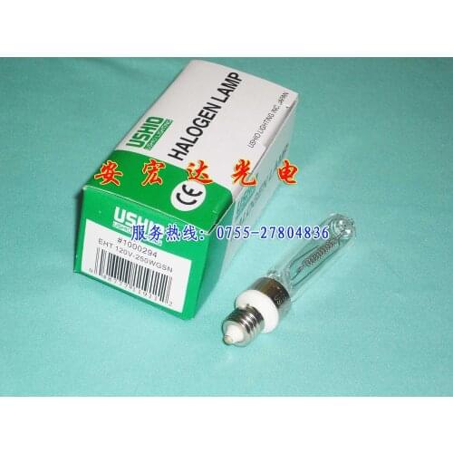 Hot Sale New Arrival Transparent Tungsten Halogen Lamp Lampara Piloto Ushio Bulb Eht 120v250wgsn
