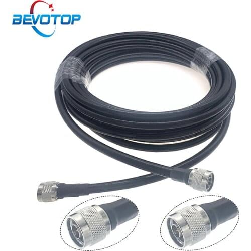 N Type Male to Male LMR400 Jumper Pigtail Radio WIFI Extension Cable for 4G LTE Cellular Amplifier Cell Phone Signal Booster