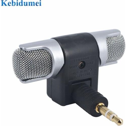 Kebidu Mini Mic Digital Stereo Microphone Digital Mic adapter 3.5mm Jack for PC Laptop Notebook