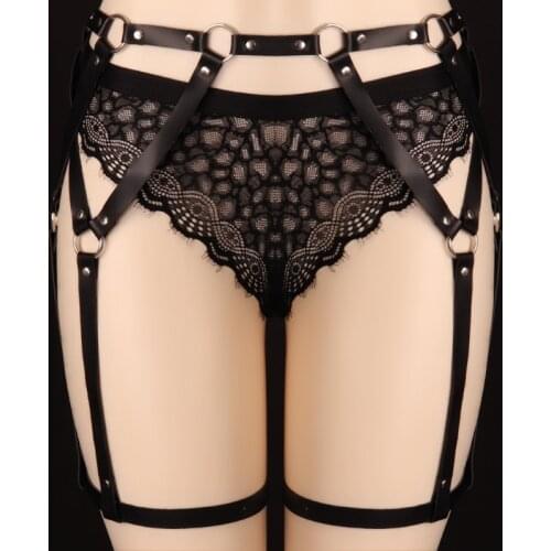 Punk Leather Sword Belt Waist Garter Handmade Body Bondage Sexy Leg Suspenders Harness Stockings Belt For Women Bdsm Erotic Kit