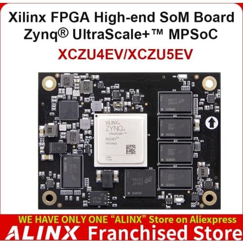 ALINX SoM ACU4EV ACU5EV: Xilinx Zynq UltraScale+ MPSOC AI ZU4EV ZU5EV Industrial Grade Module