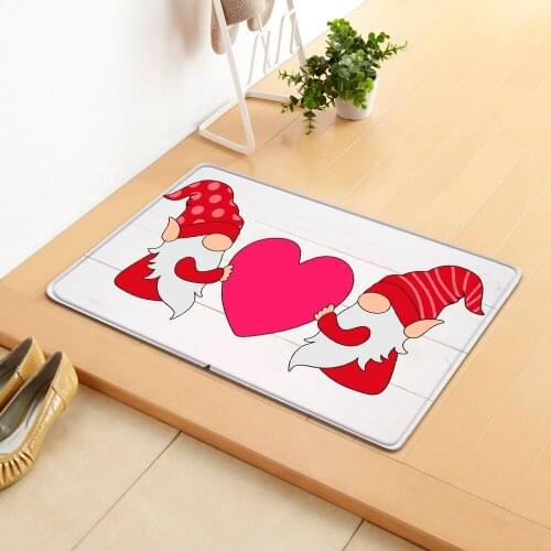 Valentines Day Non-slip Restaurant Pad Home Porch Pad Entrance Door Mat Rectangular Corridor Area Carpet Kitchen Mat