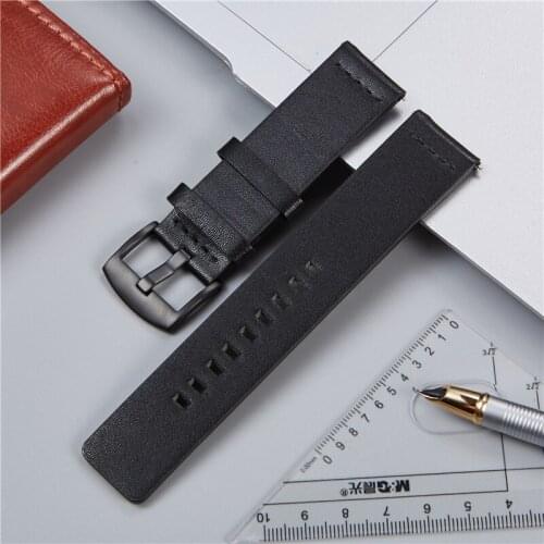 New Quick Release 18mm 20mm 22mm 24mm Leather Straps for Samsung Galaxy Gear S3 Watchband Smartwatch Bracelet Wristwatch Band