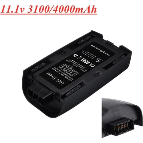 Upgrade Lipo Battery For Parrot Bebop 2 Drone Battery 4000mAh 11.1V Upgrade Rechargeable Lipo Battery For RC Quadcopter Parts