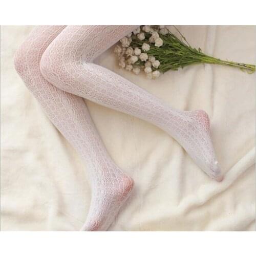 Sexy Women Tights Rose Flower Lace Mesh Tights Women Hollow Out Woman Pantyhose Stockings B750