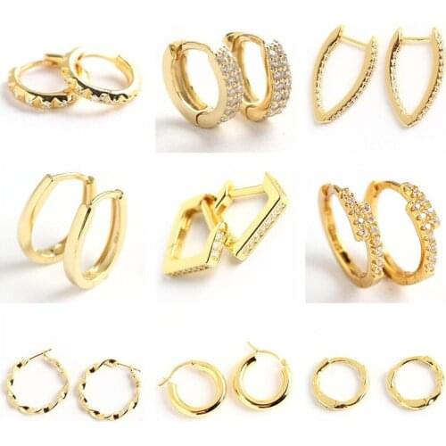 PONYKISS Classic 925 Sterling Silver Geometry Zircon Minimlist Hoop Earrings for Women Anniversary Fine Jewelry Accessory Gift