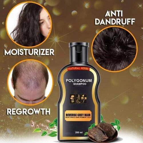 200ml Natural Hair Color Shampoo, Anti-hair Loss Conditioner, Ginger Stick Hair Growth Cinnamon Nourishing Shampoo
