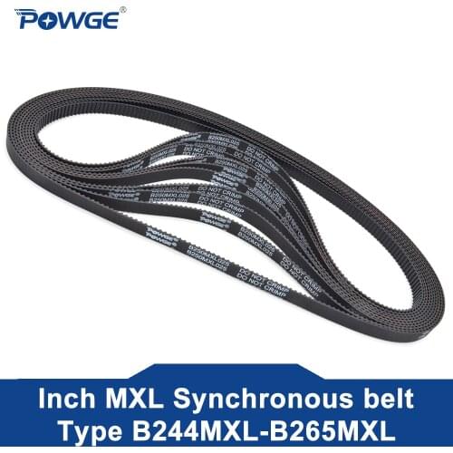 POWGE 10pcs MXL Timing belt B40 B41 B42 B43 B45 Width 6.35mm 025 6mm Teeth 40 41 42 43 45 Synchronous belt B40MXL B45MXL B42MXL