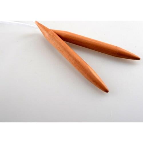Knitting Needles 15mm Diameter Thick Circular nature solid wood Knitting Needles Handmade 80cm Long