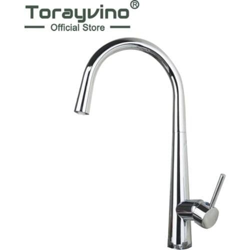 Torayvino Sumptuous and Superior in Quality Faucet Chrome Polished Deck Mounted Single Handle Single Hot Cold Water Mixer