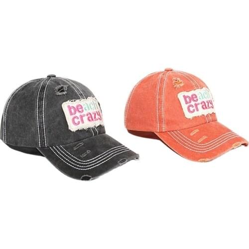 Vintage Unisex Women Distressed Cotton Baseball caps Summer Adult Men Casual Patch Snapbacks Trucker Hats